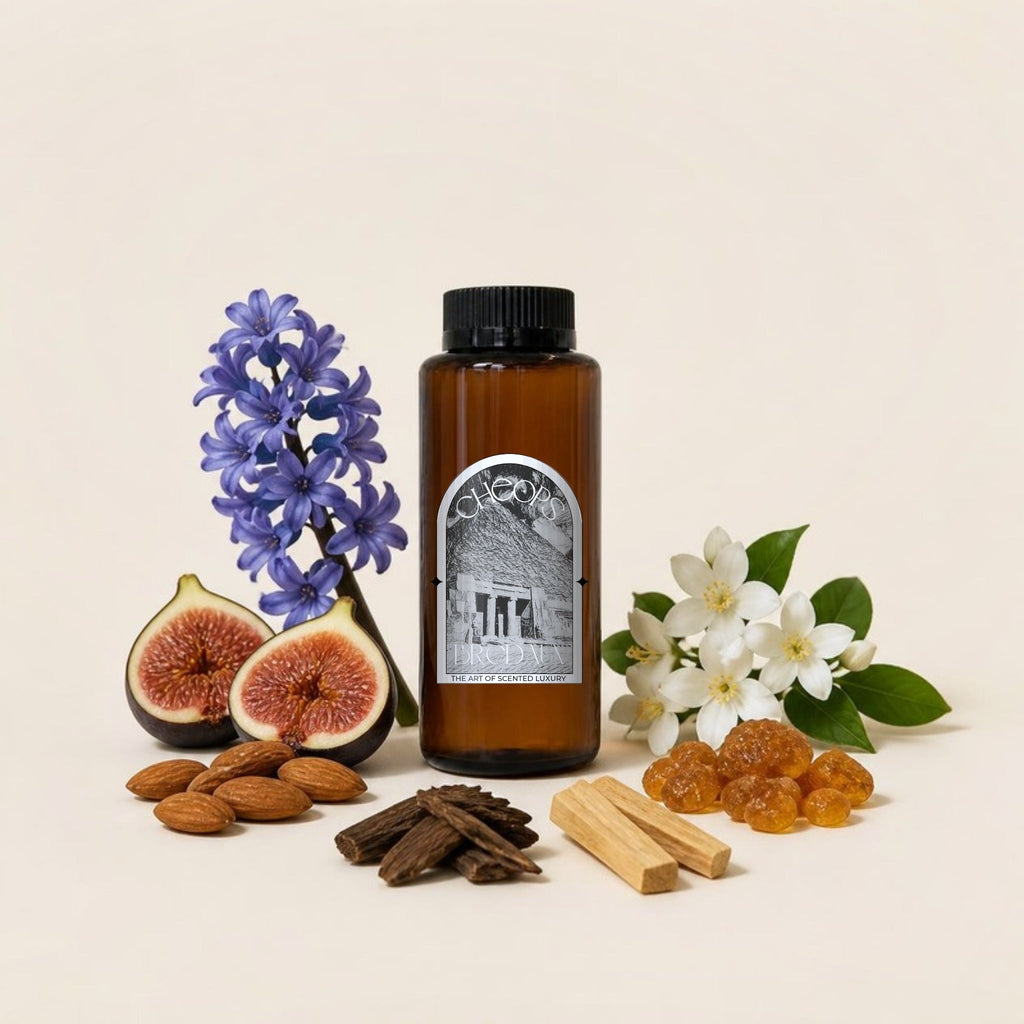 BREDAUX Cheops geurolie met vijg, amandel, hyacint, jasmijn, amber, oud en sandelhout